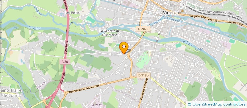 localisation de l'entreprise MONSIEUR VINCENT FORTUNE  VIERZON