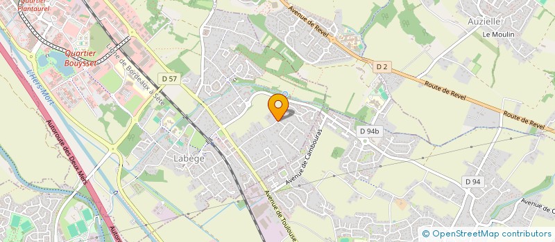 localisation de l'entreprise MONSIEUR VINCENT FOUCHARD  LABEGE