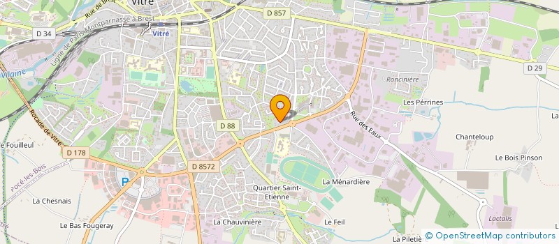 localisation de l'entreprise MONSIEUR VINCENT FOUILLET  VITRE