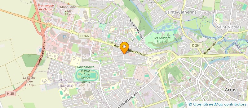 localisation de l'entreprise MONSIEUR VINCENT FOUQUEZ à ARRAS