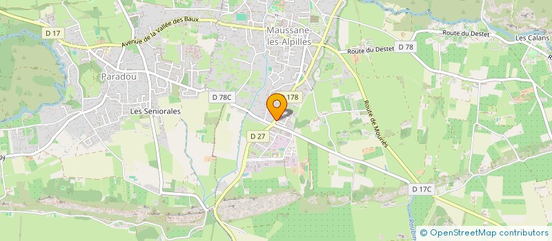 localisation de l'entreprise MONSIEUR VINCENT FOURCADE  MAUSSANE-LES-ALPILLES