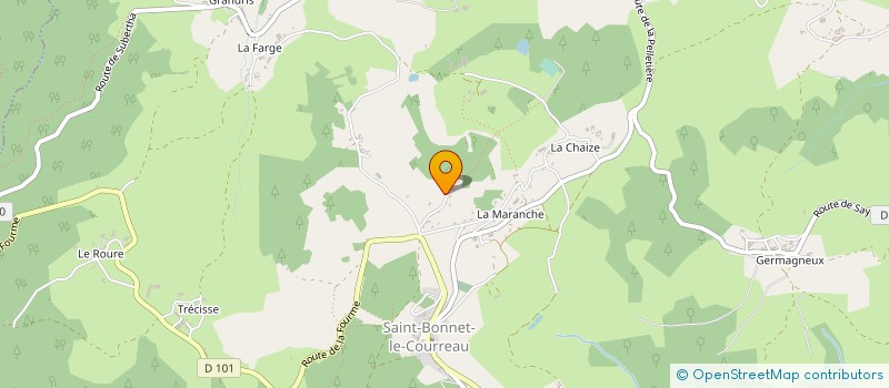 localisation de l'entreprise MONSIEUR VINCENT FOURNIER à SAINT-BONNET-LE-COURREAU