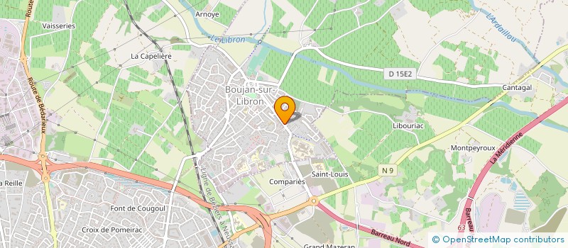 localisation de l'entreprise MONSIEUR VINCENT FOURNIER  BOUJAN-SUR-LIBRON