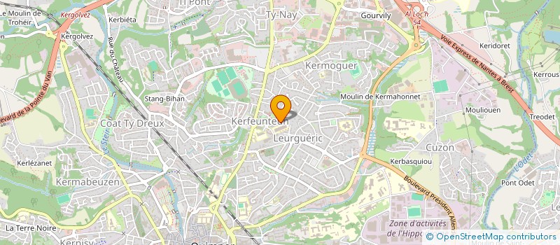 localisation de l'entreprise MONSIEUR VINCENT FOURNIER à QUIMPER