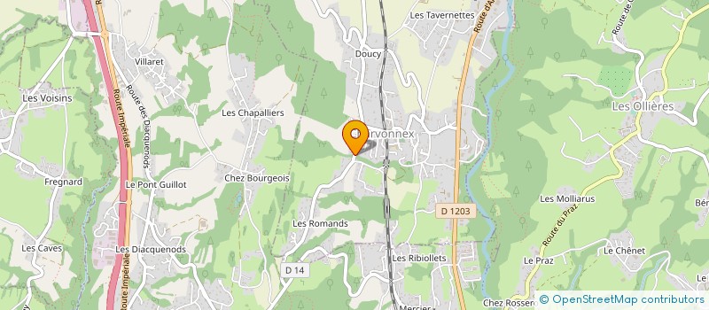 localisation de l'entreprise MONSIEUR VINCENT FOURNIER BIDOZ  CHARVONNEX