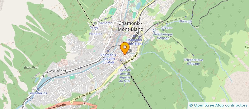 localisation de l'entreprise MONSIEUR VINCENT FOURNY  CHAMONIX-MONT-BLANC