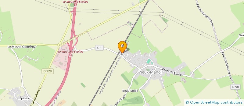 localisation de l'entreprise MONSIEUR VINCENT FOVET  VIEUX-MANOIR