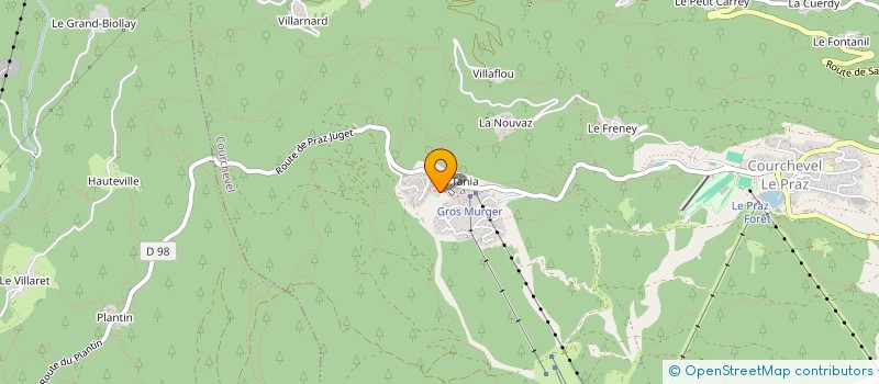 localisation de l'entreprise MONSIEUR VINCENT FRABEL à COURCHEVEL