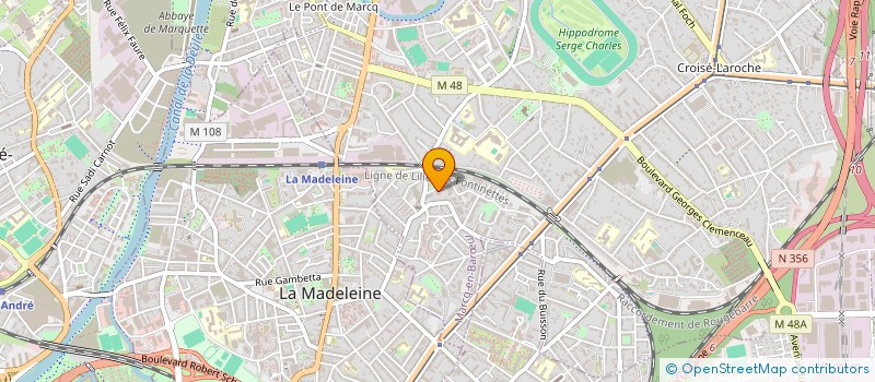 localisation de l'entreprise MONSIEUR VINCENT FRANCOIS  MARCQ-EN-BARUL