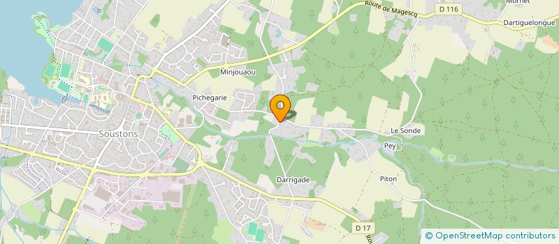 localisation de l'entreprise MONSIEUR VINCENT FRECHET  SOUSTONS