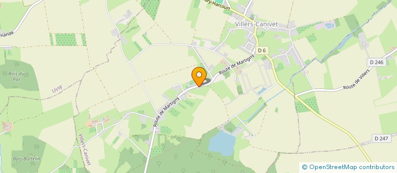 localisation de l'entreprise MONSIEUR VINCENT FREDERIC  VILLERS-CANIVET