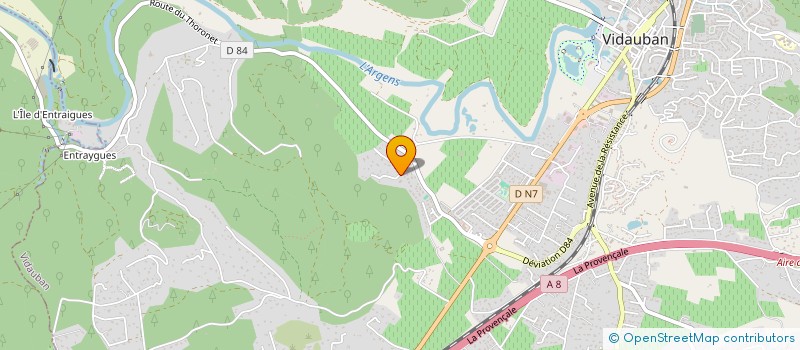 localisation de l'entreprise MONSIEUR VINCENT FREDERIC GHIBAUT  VIDAUBAN