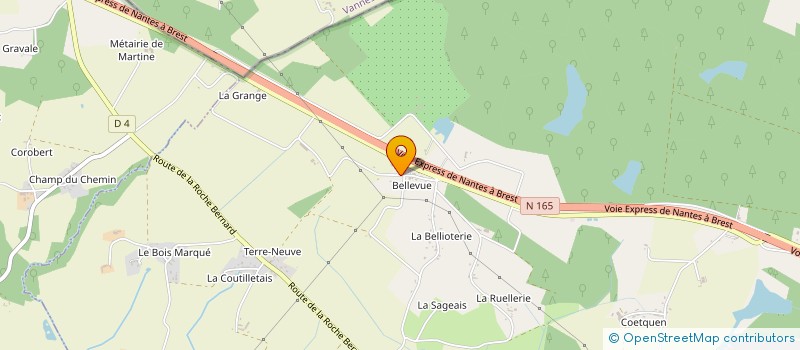 localisation de l'entreprise MONSIEUR VINCENT FREDOUILLARD  MISSILLAC