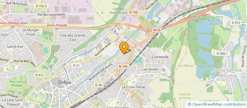 localisation de l'entreprise MONSIEUR VINCENT FRETEUR à DREUX