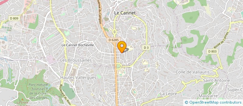 localisation de l'entreprise MONSIEUR VINCENT FUSS à LE CANNET