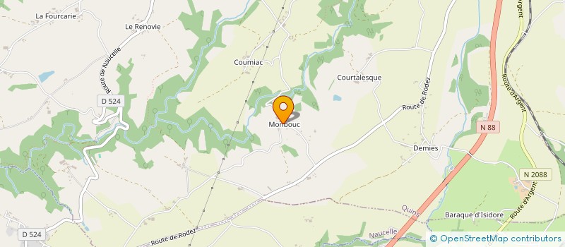 localisation de l'entreprise MONSIEUR VINCENT GAFFARD  QUINS