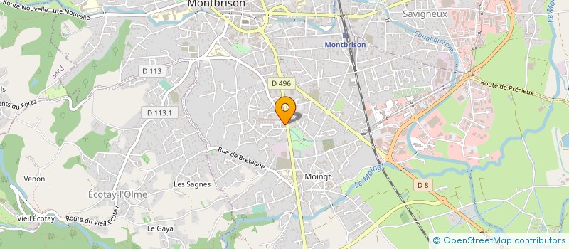 localisation de l'entreprise MONSIEUR VINCENT GAGNAIRE à MONTBRISON