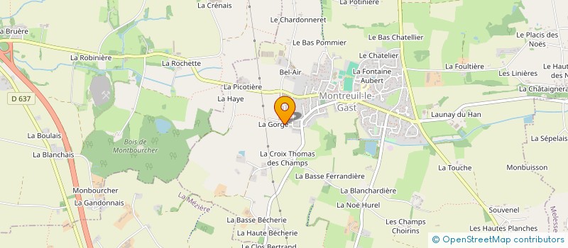 localisation de l'entreprise MONSIEUR VINCENT GALISSON  MONTREUIL-LE-GAST