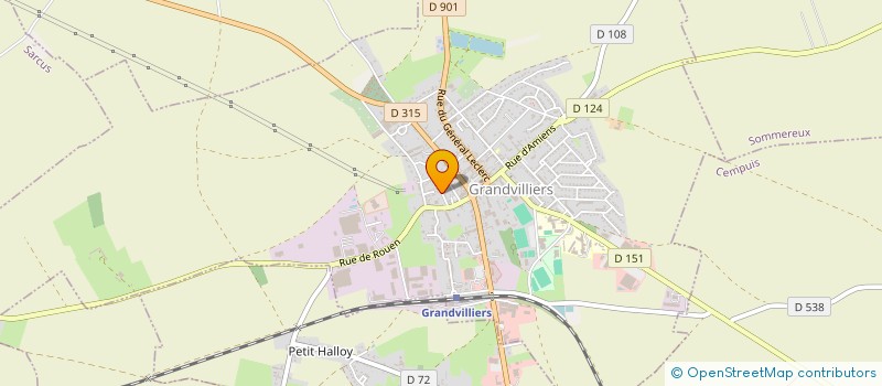 localisation de l'entreprise MONSIEUR VINCENT GALMANT  GRANDVILLIERS