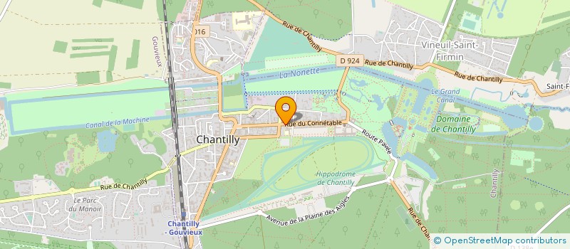 localisation de l'entreprise MONSIEUR VINCENT GALSOMIES  CHANTILLY