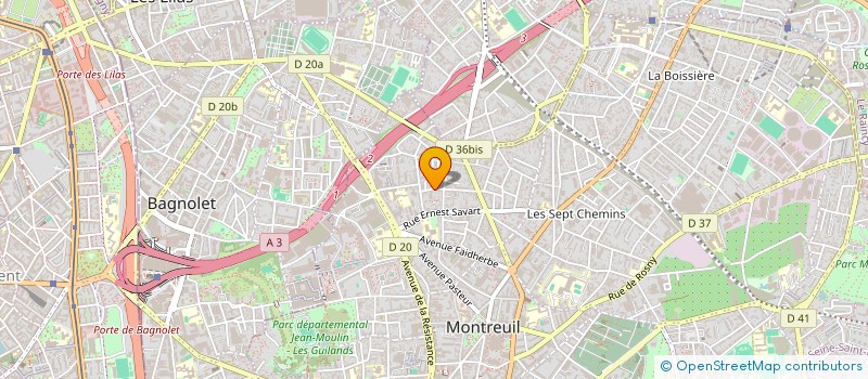 localisation de l'entreprise MONSIEUR VINCENT GALTIER à MONTREUIL