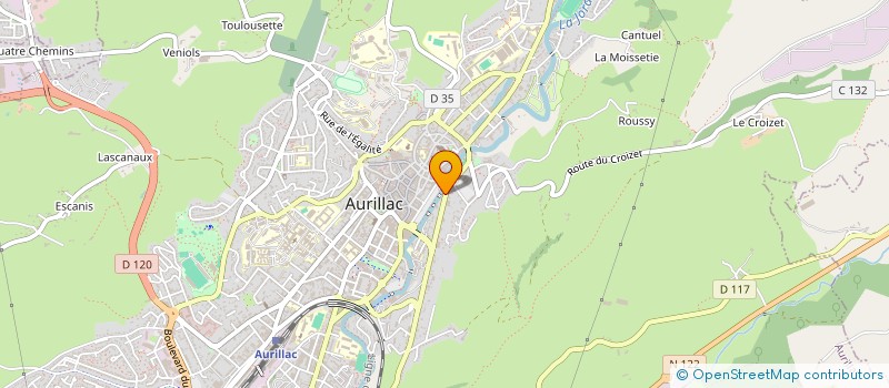 localisation de l'entreprise MONSIEUR VINCENT GAMEL à AURILLAC
