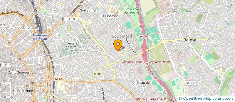 localisation de l'entreprise MONSIEUR VINCENT GARRABET  TOULOUSE