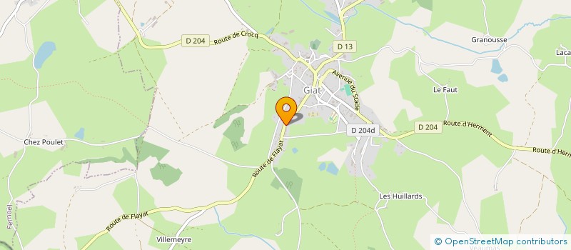 localisation de l'entreprise MONSIEUR VINCENT GARRAUD  GIAT