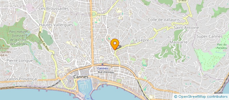 localisation de l'entreprise MONSIEUR VINCENT GARRONE à CANNES
