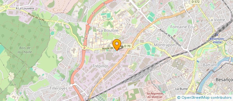 localisation de l'entreprise MONSIEUR VINCENT GAUDILLAT  BESANCON