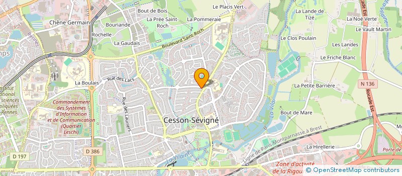 localisation de l'entreprise MONSIEUR VINCENT GAUTIER à CESSON-SEVIGNE