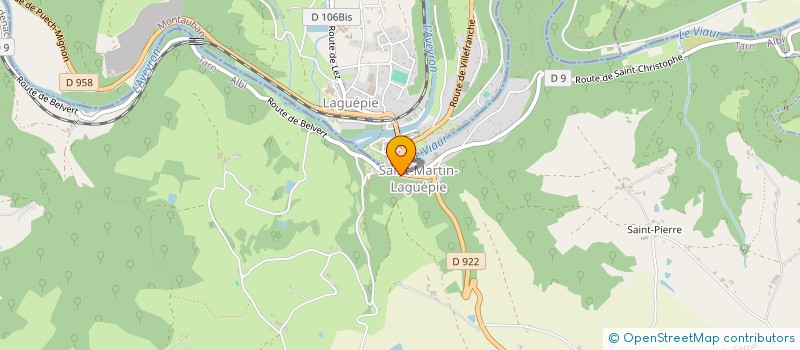 localisation de l'entreprise MONSIEUR VINCENT GAUTIER  SAINT-MARTIN-LAGUEPIE