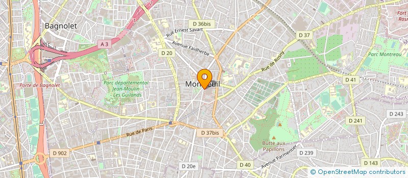 localisation de l'entreprise MONSIEUR VINCENT GELLY à MONTREUIL
