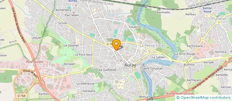 localisation de l'entreprise MONSIEUR VINCENT GENDREAU à AURAY