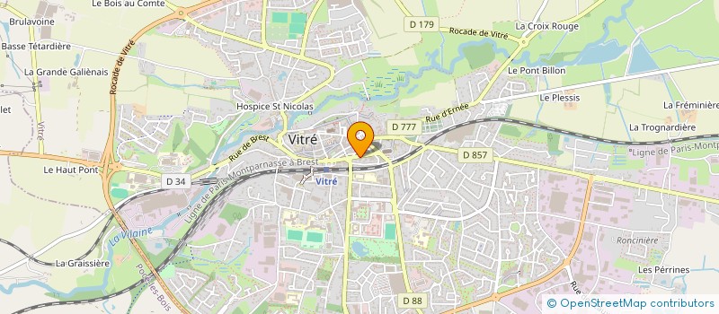 localisation de l'entreprise MONSIEUR VINCENT GENDRON  VITRE