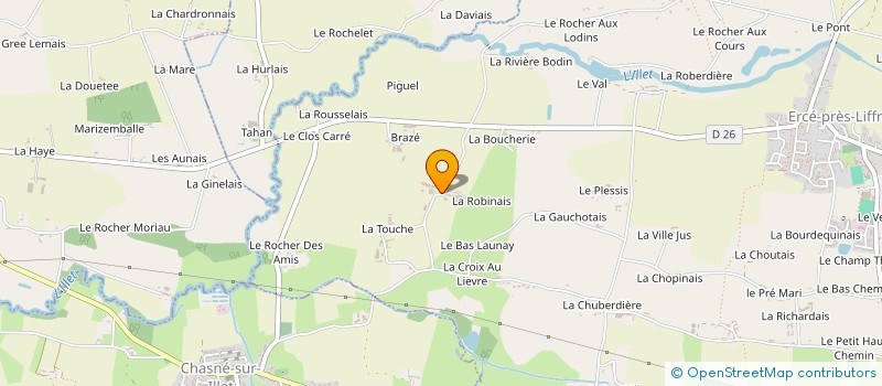 localisation de l'entreprise MONSIEUR VINCENT GEORGES  ERCE-PRES-LIFFRE