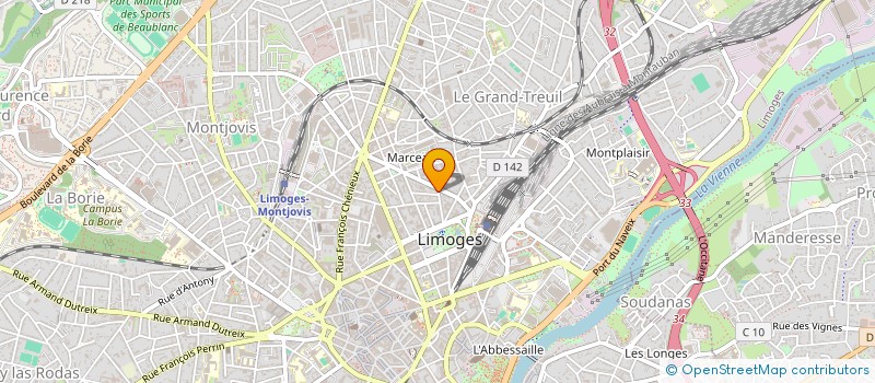 localisation de l'entreprise MONSIEUR VINCENT GERARD à LIMOGES
