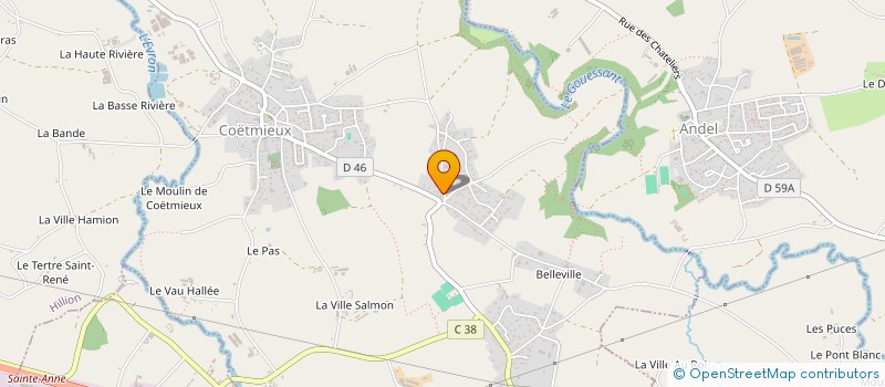 localisation de l'entreprise MONSIEUR VINCENT GERARD  COETMIEUX