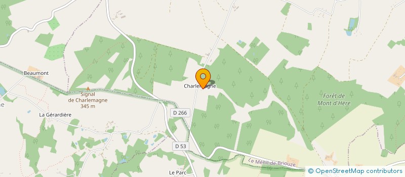 localisation de l'entreprise MONSIEUR VINCENT-GERARD CHATEL à LE MENIL-DE-BRIOUZE