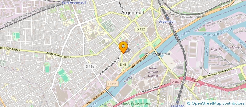 localisation de l'entreprise MONSIEUR VINCENT GERMAIN NOEL  ARGENTEUIL