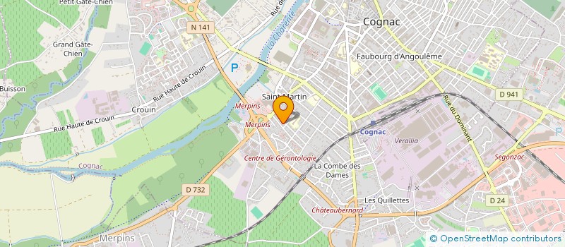 localisation de l'entreprise MONSIEUR VINCENT GERON à COGNAC