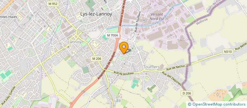 localisation de l'entreprise MONSIEUR VINCENT GHILLAIN  TOUFFLERS