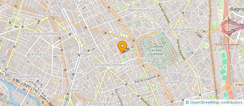 localisation de l'entreprise MONSIEUR VINCENT GHISLAIN  PARIS