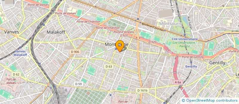 localisation de l'entreprise MONSIEUR VINCENT GIBAUD  MONTROUGE