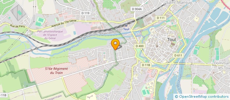 localisation de l'entreprise MONSIEUR VINCENT GIBIER  TOUL