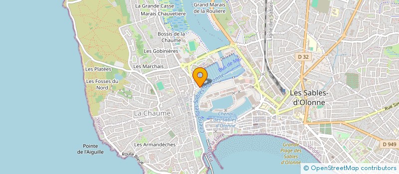 localisation de l'entreprise MONSIEUR VINCENT GIBOUIN à LES SABLES D'OLONNE