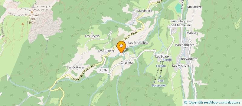 localisation de l'entreprise MONSIEUR VINCENT GILBERT  SAINT-PIERRE-DE-CHARTREUSE