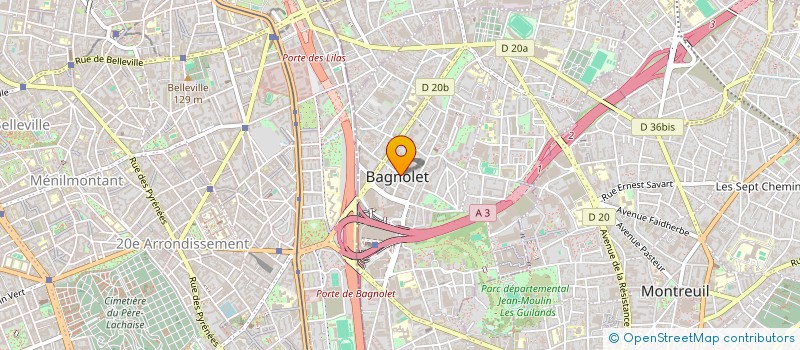 localisation de l'entreprise MONSIEUR VINCENT GILLE SOMMARO à BAGNOLET