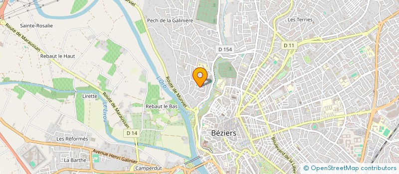 localisation de l'entreprise MONSIEUR VINCENT GIMENEZ à BEZIERS