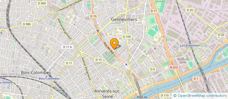 localisation de l'entreprise MONSIEUR VINCENT GINET  GENNEVILLIERS